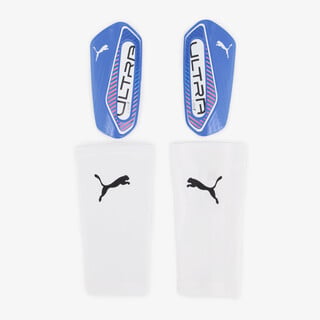 Puma Ultra light Sleeve scheenbeschermers wit blauw