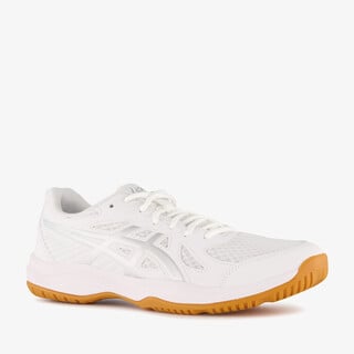 Asics Upcourt 6 dames zaalschoenen wit bruin