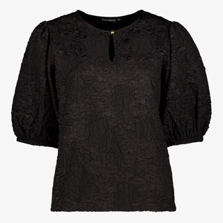 TwoDay dames top met bloemenpatroon zwart