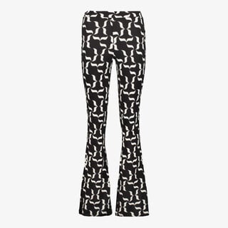 TwoDay dames flared broek met print zwart wit