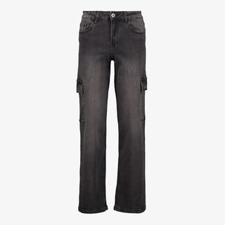 TwoDay dames cargo jeans donkergrijs