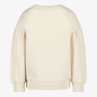 TwoDay meisjes sweater met tekst en pailletjes beige