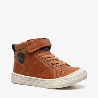 Blue Box hoge jongens sneakers cognac