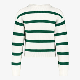 Name It Nilla meisjes trui met strepen wit groen