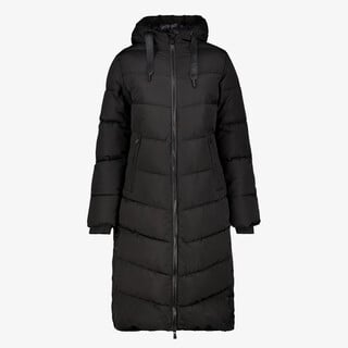 Kjelvik gewatteerde dames parka outdoor jas zwart