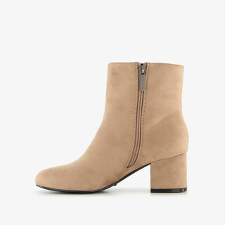 XX By Mexx dames enkellaarsjes met hak beige