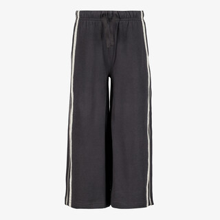 TwoDay meisjes wide leg broek met kanten biezen grijs