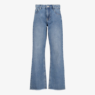 MyWay meisjes jeans met strass steentjes en wijde pijpen