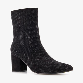 Nova dames glitter enkellaarsjes met hak