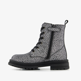 Blue Box meisjes veterboots met hartje zilver