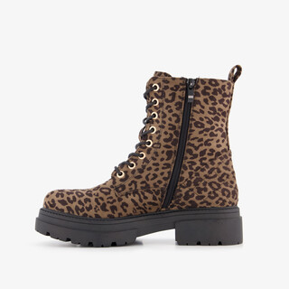 Blue box dames boots panterprint