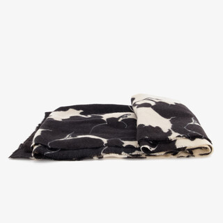 Dames sjaal met print zwart beige