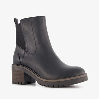 Blue Box dames Chelsea boots met hak zwart