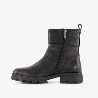 Harper leren dames biker boots zwart
