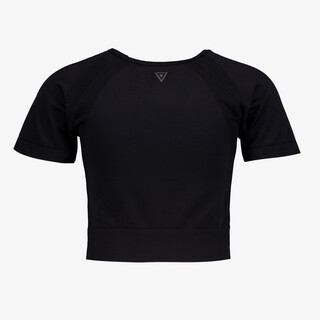 Osaga naadloos cropped meisjes sport T-shirt zwart