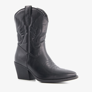 Blue Box dames cowboylaarsjes zwart