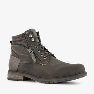 Blue Box heren veterboots grijs