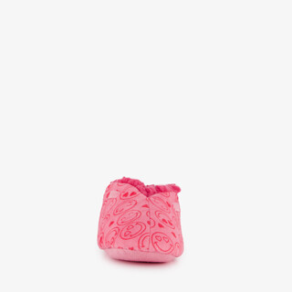 Thu!s gevoerde kinder sloffen met smileys roze