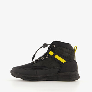 Blue Box hoge jongens sneakers zwart geel