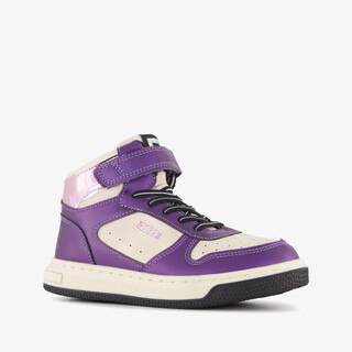 Blue Box hoge meisjes sneakers paars wit