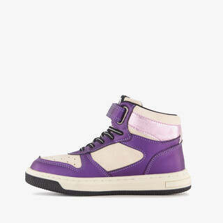 Blue Box hoge meisjes sneakers paars wit