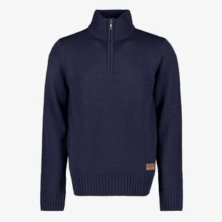 Unsigned gebreide heren coltrui blauw
