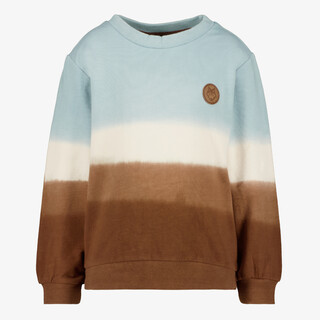 Unsigned jongens sweater blauw bruin