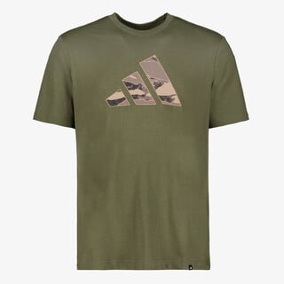 Adidas Camo Logo Grapphic heren sport T-shirt groen