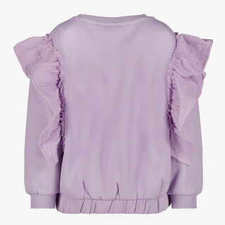 TwoDay meisjes sweater met ruches lila