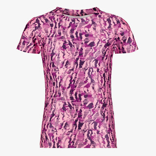 Osaga Dry meisjes sport T-shirt met print roze