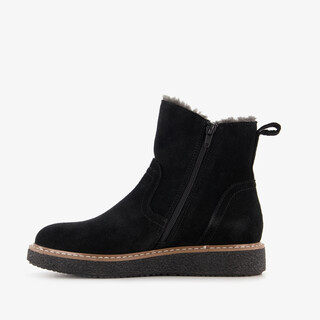Hush Puppies gevoerde suède dames boots zwart