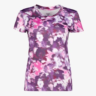 Osaga dames  sport T-shirt met bloemenprint paars