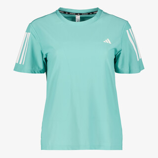 Adidas Own The Run hardloop dames T-shirt mintgroen
