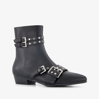 Nova dames biker boots zwart