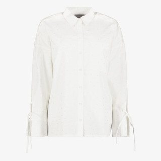 TwoDay dames blouse met strass steentjes wit