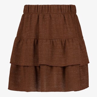 TwoDay meisjes rok glitters bruin