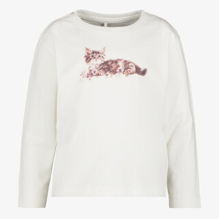 Name It meisjes trui met kat wit