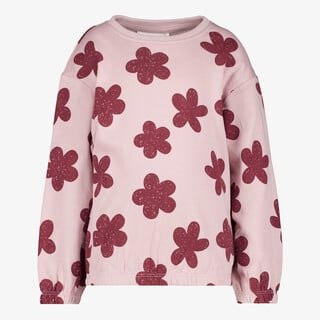 Name It meisjes trui met bloemen roze