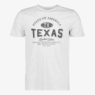 Unsigned heren T-shirt met opdruk wit