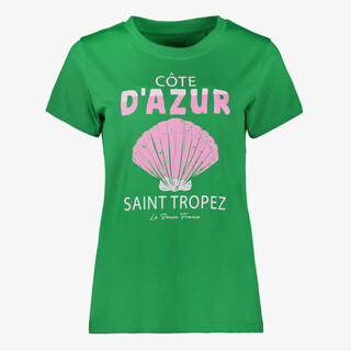 TwoDay dames T-shirt met opdruk groen