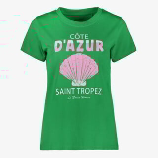 TwoDay dames t-shirt met opdruk groen