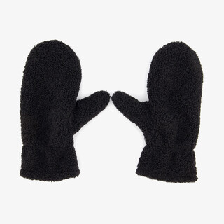 Dames teddy wanten zwart