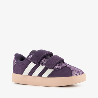 Adidas VL Court 3.0 leren kinder sneakers paars