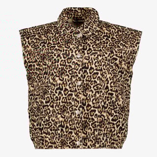Twoday dames gilet leopard print