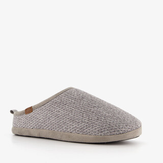 Thu!s heren instap heren pantoffels met voering lichtgrijs