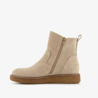 Hush Puppies gevoerde suède dames boots beige