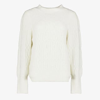 TwoDay gebreide dames trui met parels wit