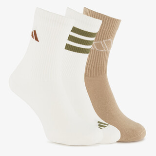 Adidas 3-pack sokken wit beige