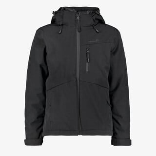 Mountain Peak gewatteerde kinder softshell jas zwart