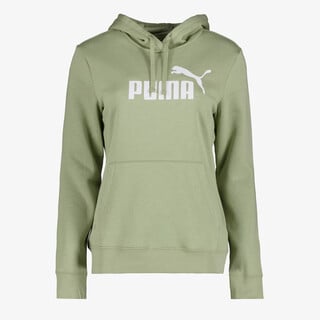 Puma Essentials no. 1 Logo FL dames hoodie groen